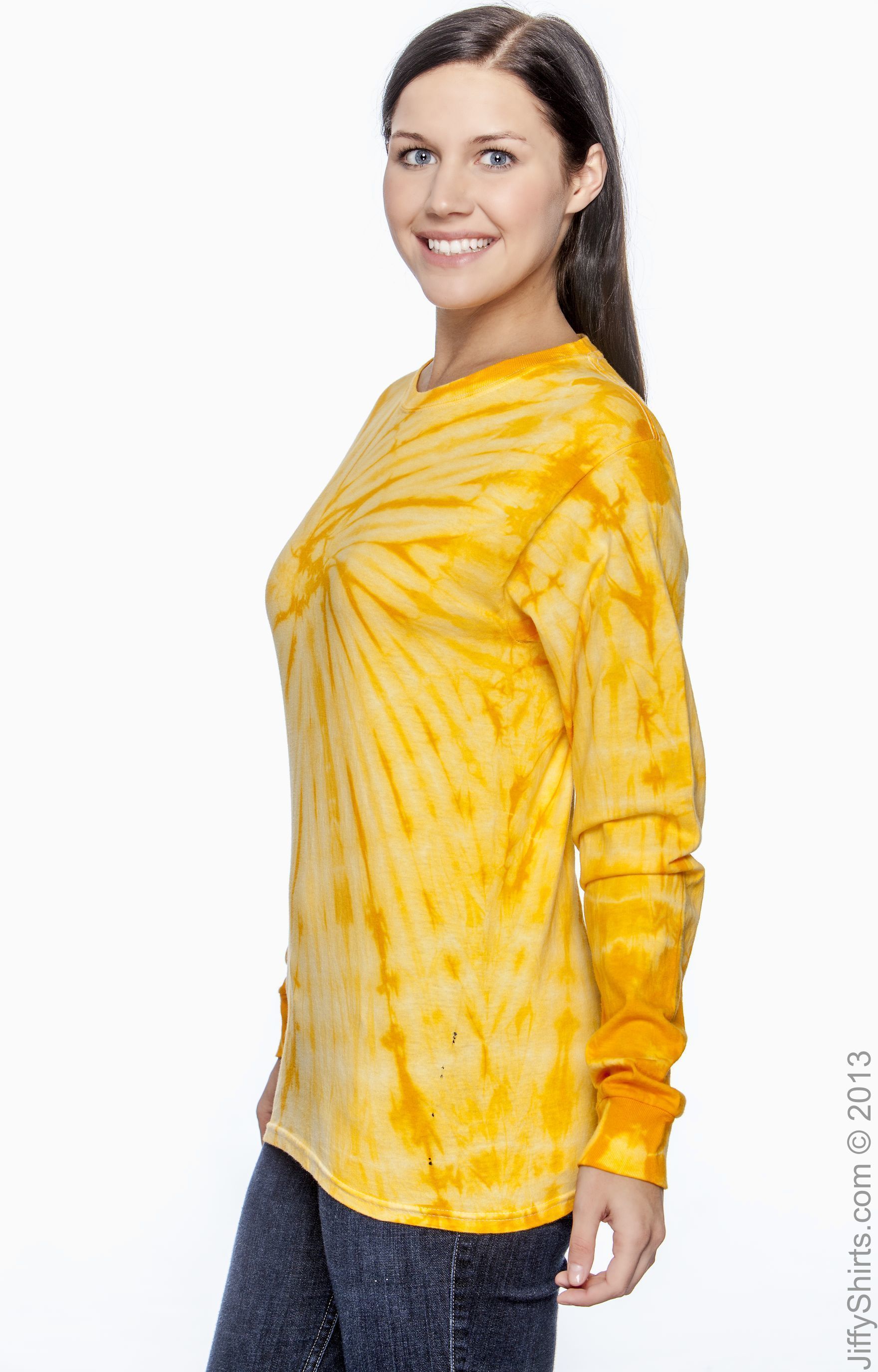 Unisex 100% Cotton Long-Sleeve T-Shirt - Spider Gold
