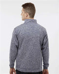 J. America 8614 Navy Fleck — on model back