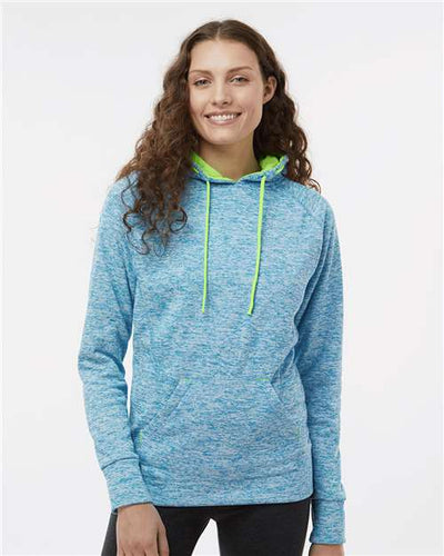 J. America 8616 Electric Blue/ Neon Green — on model front