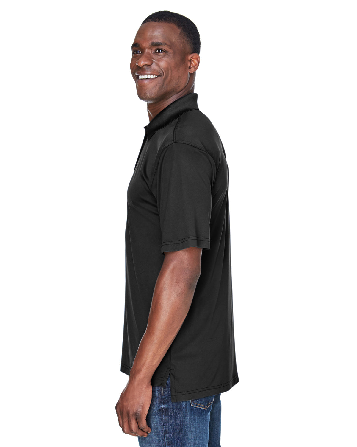 Men's Cool & Dry Sport Performance Interlock Polo - Black