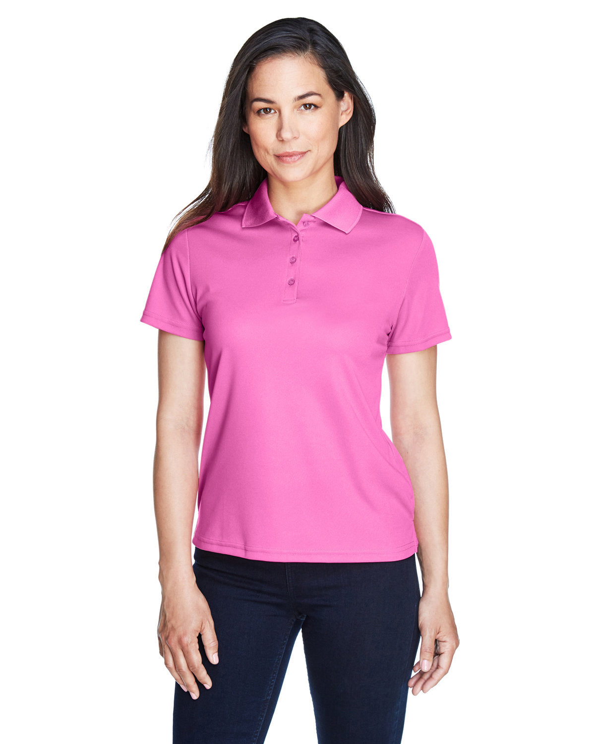 Women's Origin Performance Piqué Polo - Charity Pink Mp