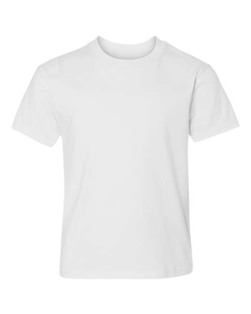 Hanes 498Y White — front