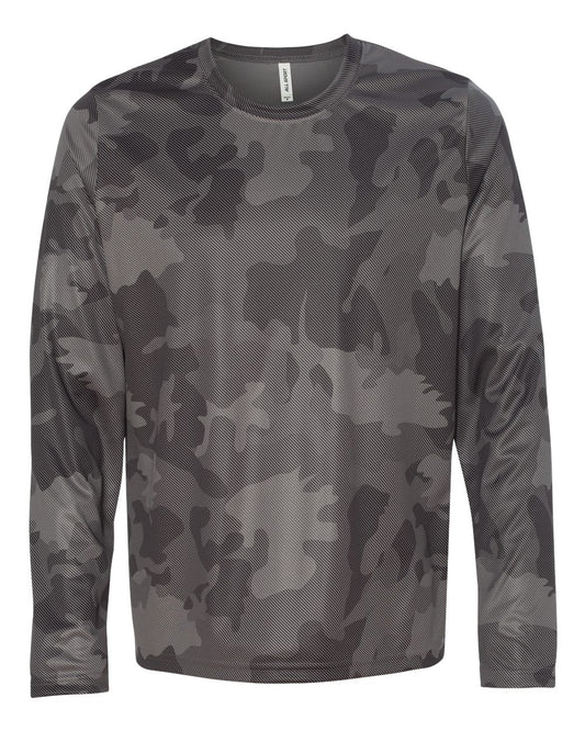 Unisex Performance Long-Sleeve T-Shirt - Sport Graphite Laser Camo