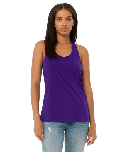 Women's Jersey Racerback Tank - Team Purple