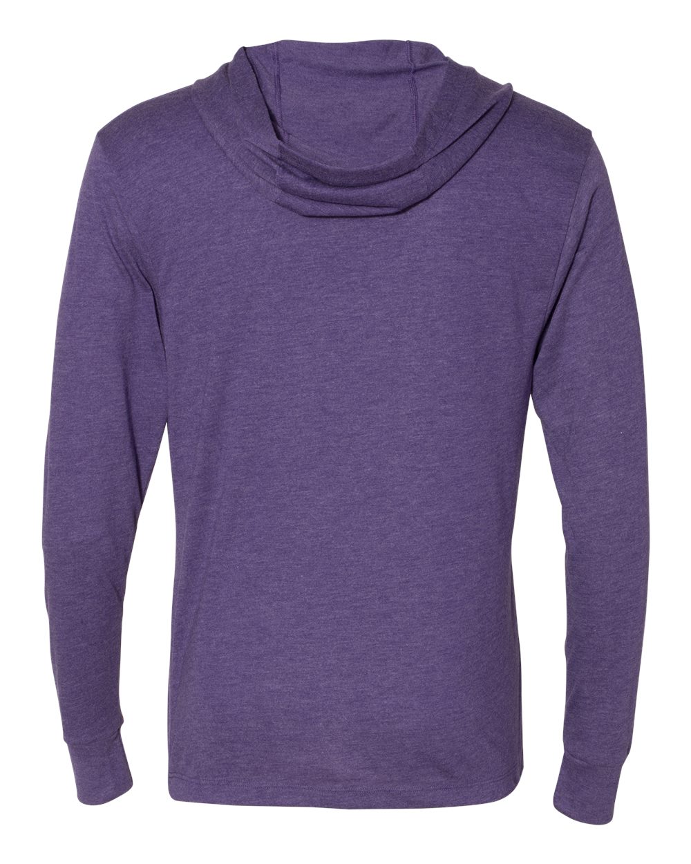Unisex Triblend Long-Sleeve Hoodie - Purple Rush