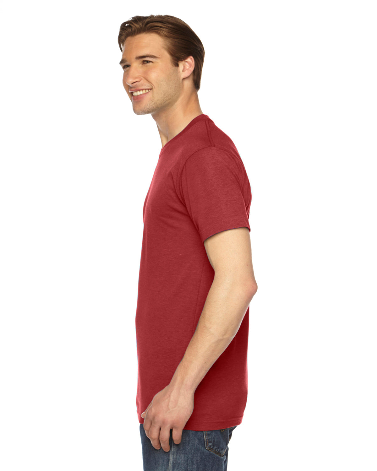 Unisex Triblend Short-Sleeve Track T-Shirt - Tri Red
