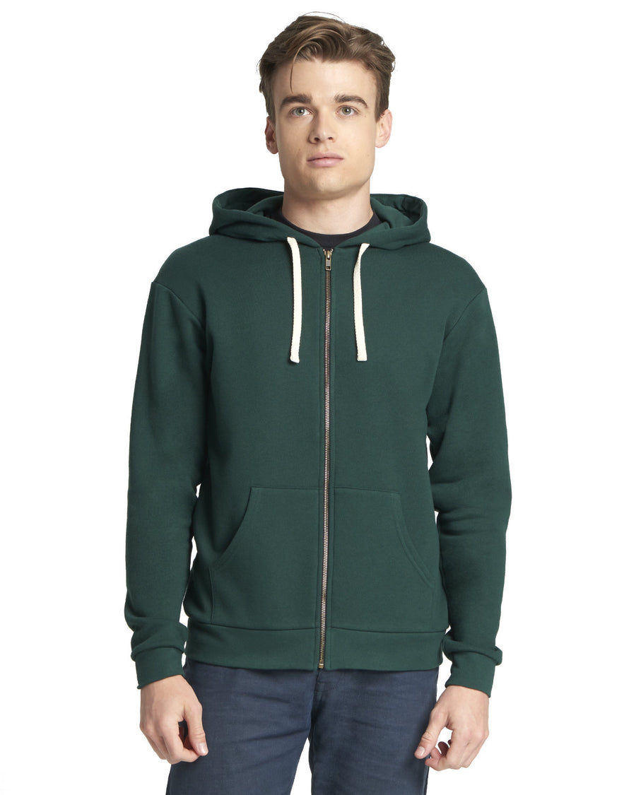 Unisex Zip Hoodie - Forest Green