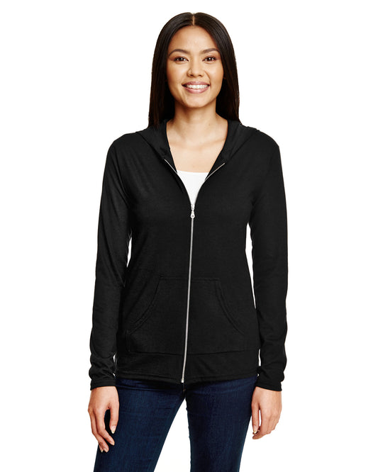 Women's Triblend Full-Zip Jacket - Black