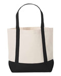 Liberty Bags 8867 Natural/ Black — back