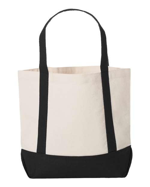 Liberty Bags 8867 Natural/ Black — back