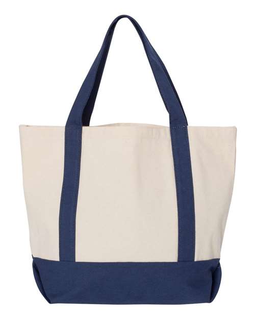 Liberty Bags 8867 Natural/ Navy — back