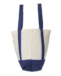 Liberty Bags 8867 Natural/ Navy — direct side