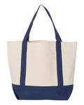 Liberty Bags 8867 Natural/ Navy — front
