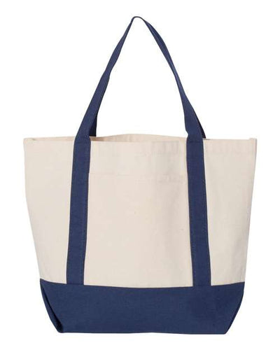 Liberty Bags 8867 Natural/ Navy — front