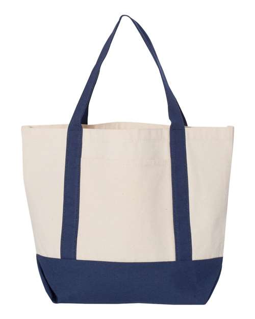 Liberty Bags 8867 Natural/ Navy — front