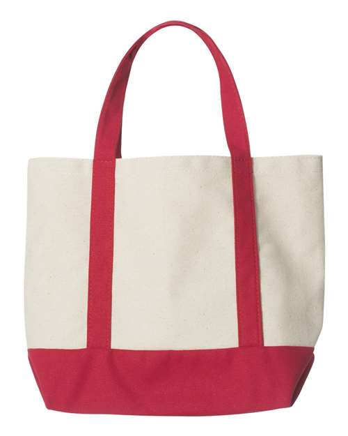Liberty Bags 8867 Natural/ Red — back