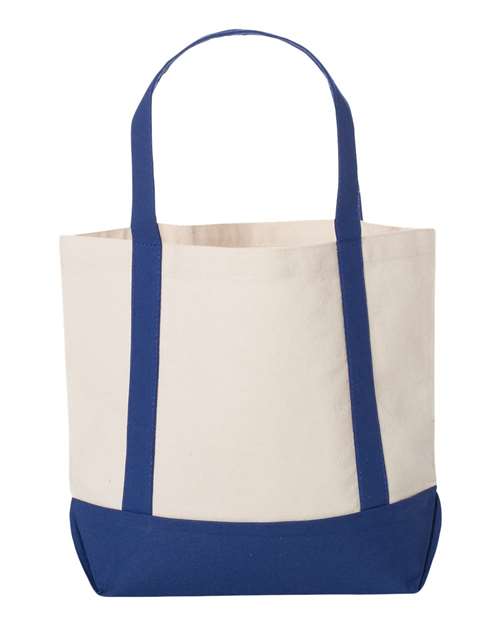 Liberty Bags 8867 Natural/ Royal — back