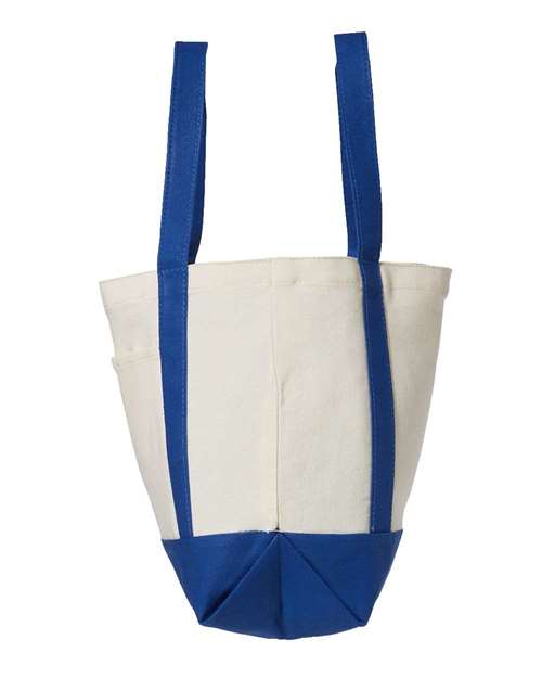 Liberty Bags 8867 Natural/ Royal — direct side