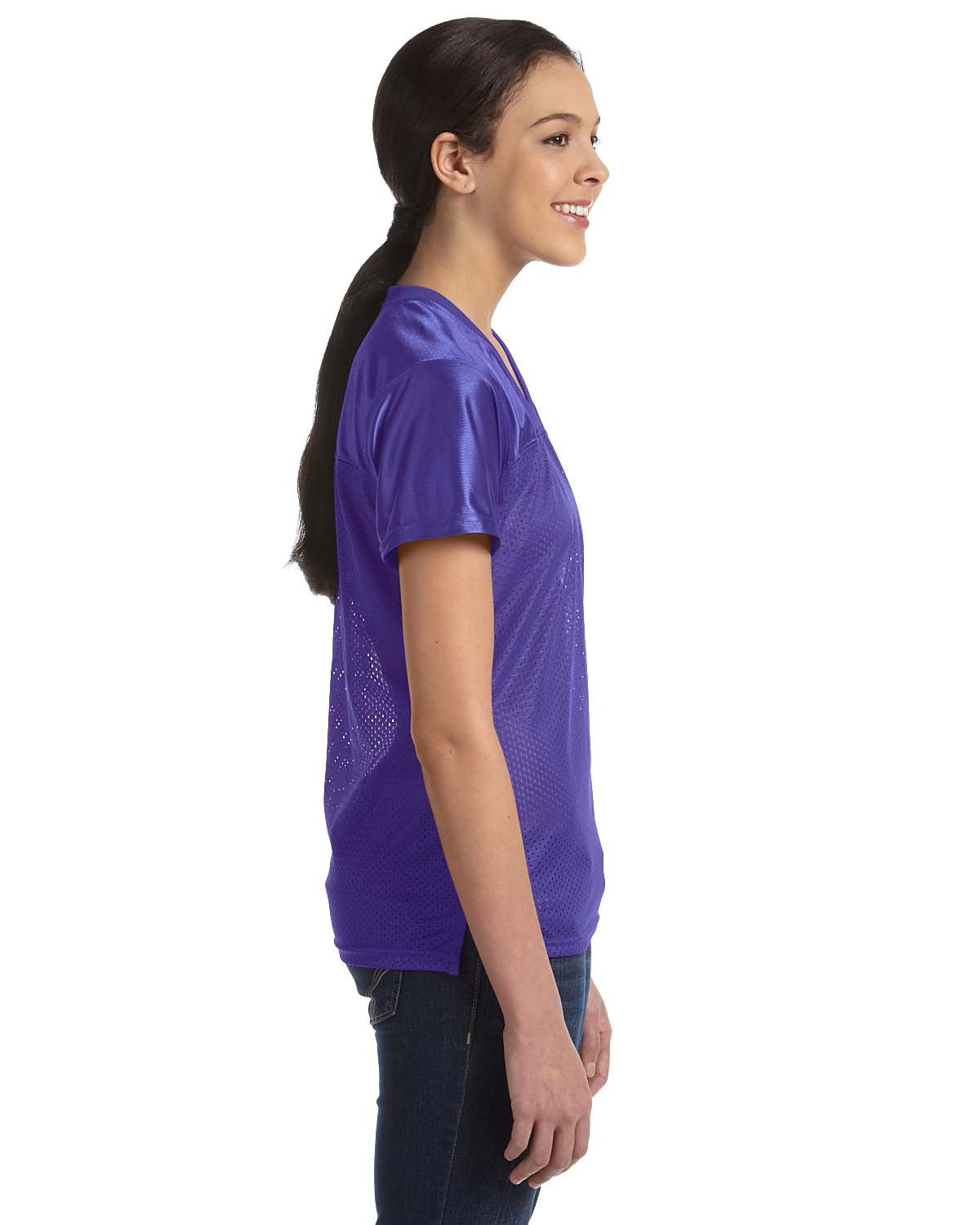 Women's Junior Fit Replica Football T-Shirt - Purple