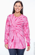 Unisex 100% Cotton Long-Sleeve T-Shirt - Spider Pink