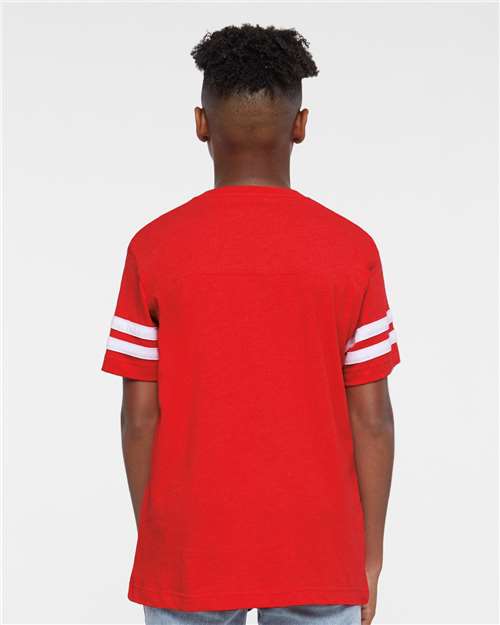 LAT 6137 Vintage Red/ White — on model back