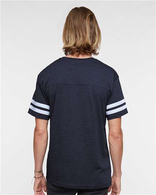 LAT 6937 Vintage Navy/ White — on model back