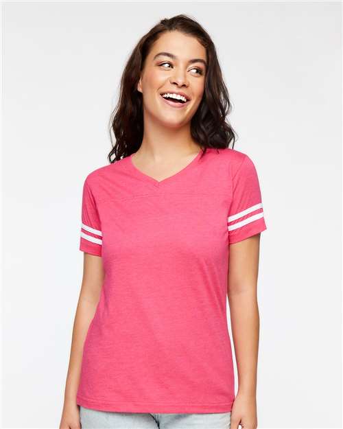 LAT 3537 Vintage Hot Pink/ White — on model front