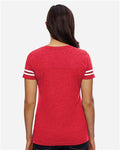 LAT 3537 Vintage Red/ White — on model back