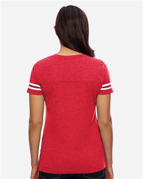 LAT 3537 Vintage Red/ White — on model back