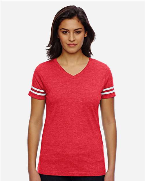 LAT 3537 Vintage Red/ White — on model front