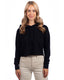 Next Level 9384 - Women's Cropped Pullover Hoodie - Black
