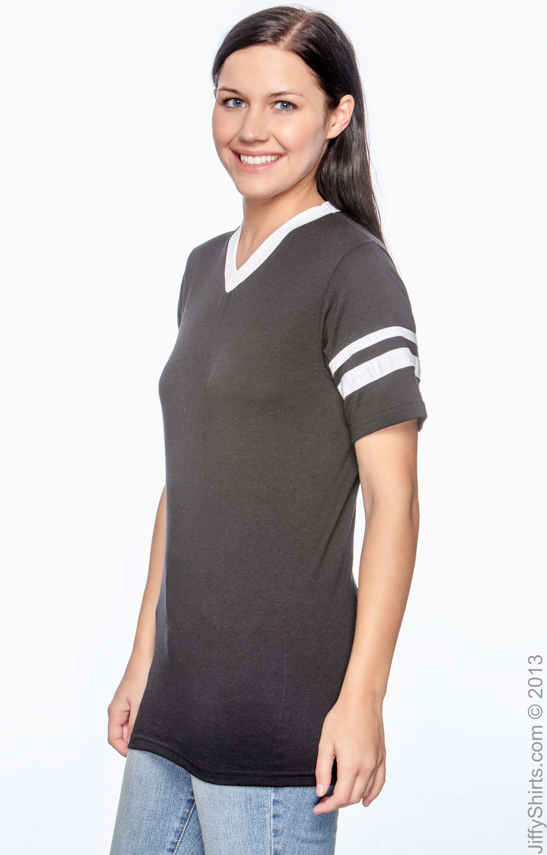 Unisex Sleeve Stripe Jersey - Black / White