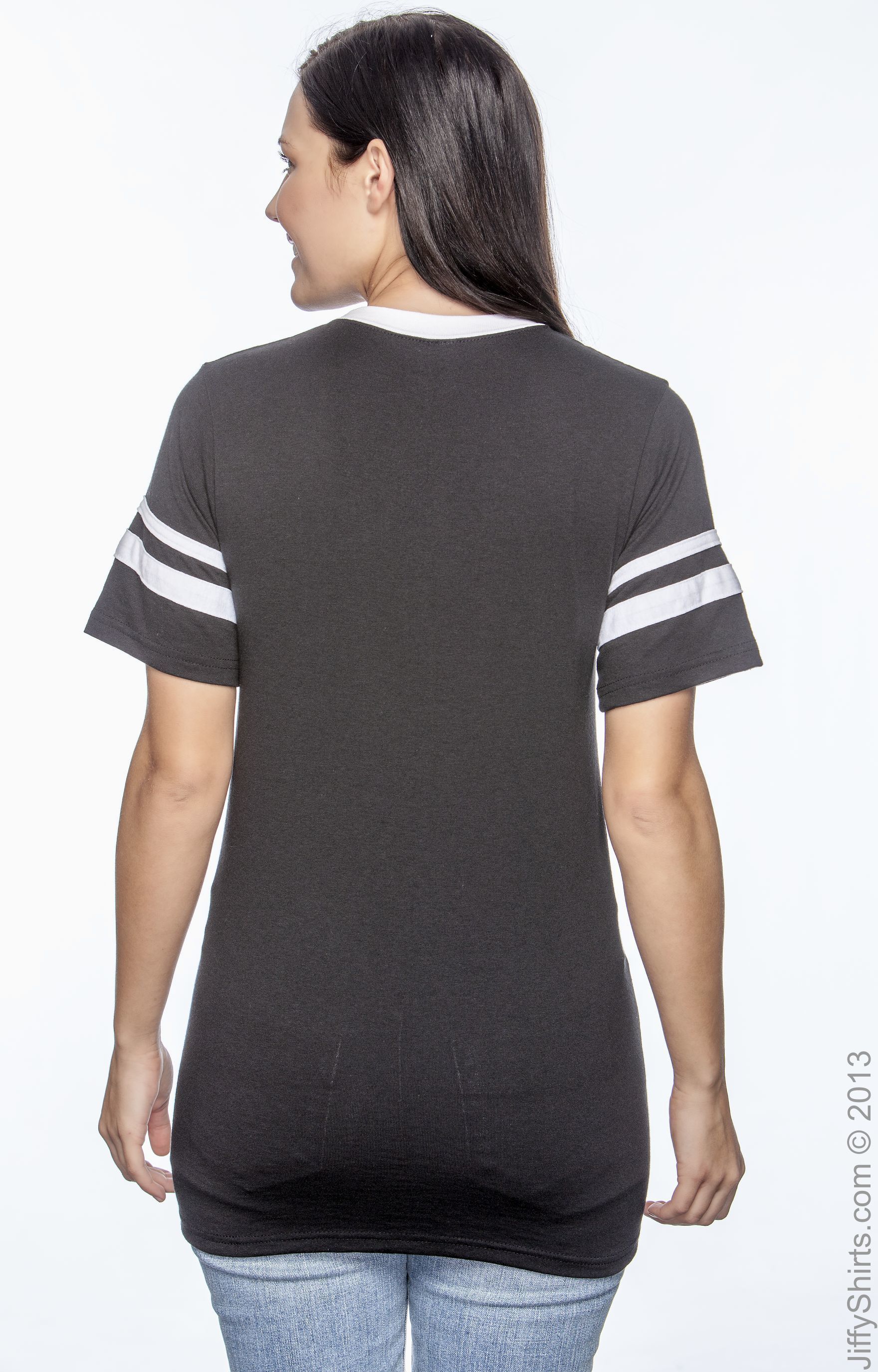 Unisex Sleeve Stripe Jersey - Black / White