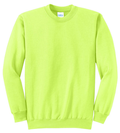 Unisex Core Fleece Crewneck Sweatshirt - Neon Yellow
