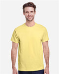 Gildan 5000 Cornsilk — on model front