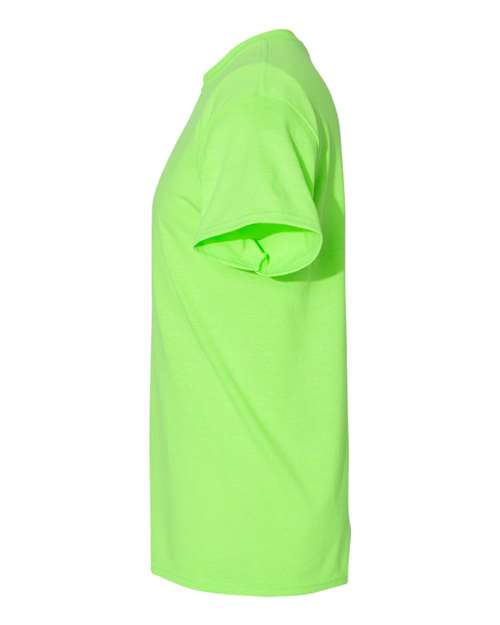Gildan 5000 Neon Green — direct side