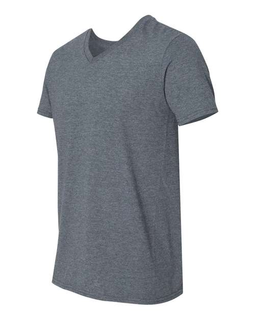 Gildan 64V00 Dark Heather — side