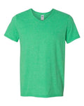 Gildan 64V00 Heather Irish Green — front