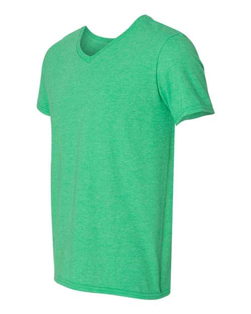 Gildan 64V00 Heather Irish Green — side