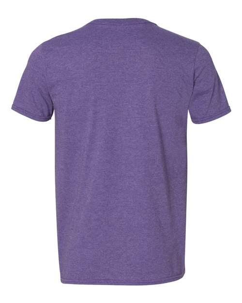 Gildan 64V00 Heather Purple — back