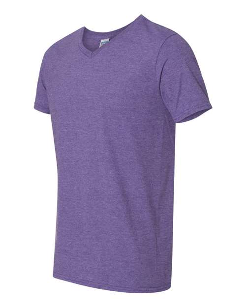 Gildan 64V00 Heather Purple — side