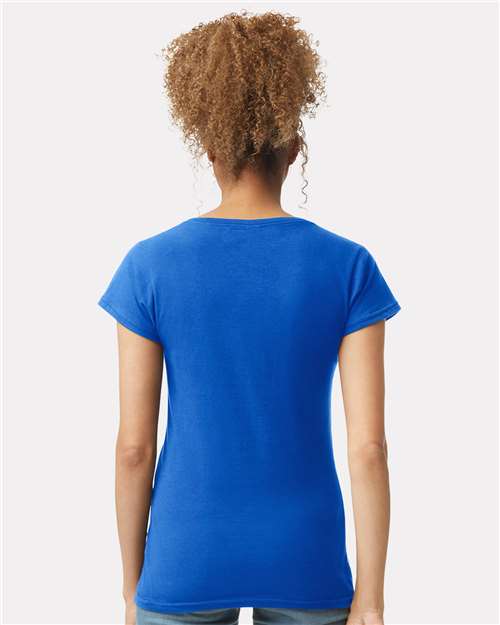 Gildan 64V00L Royal — on model back