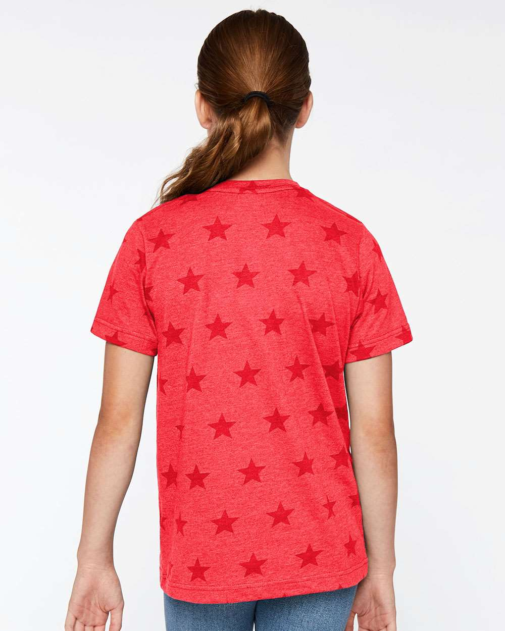 Youth Five Star Tee - Red Star