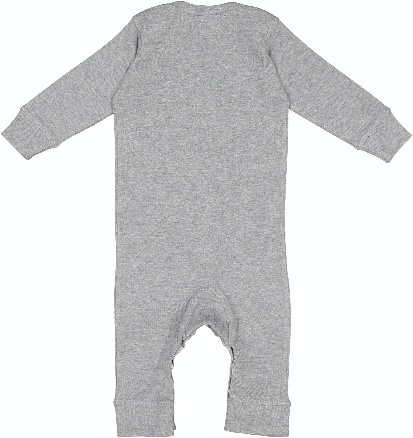 Infant Long-Sleeve Baby Rib Coverall - Heather