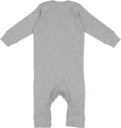 Infant Long-Sleeve Baby Rib Coverall - Heather