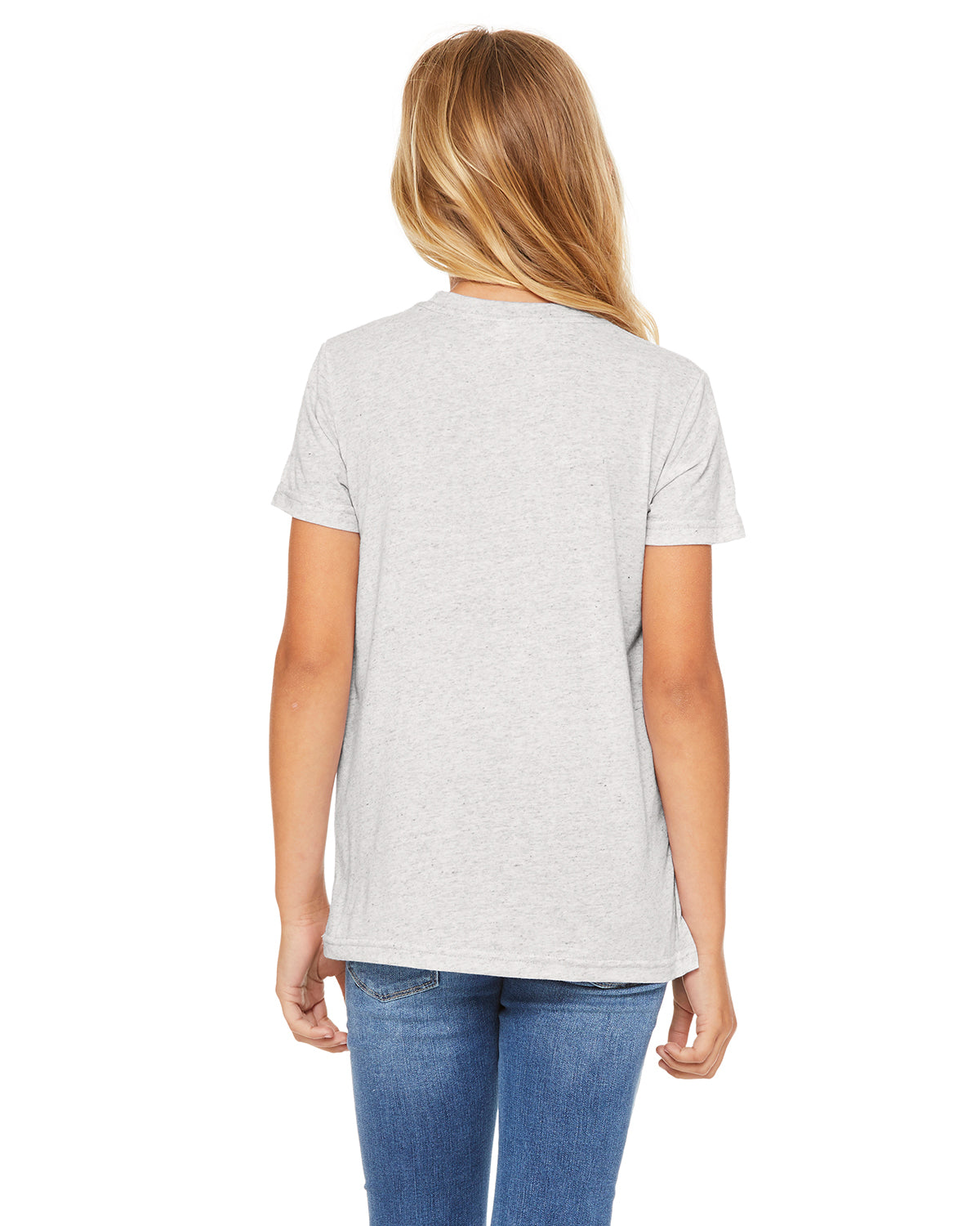 Youth Triblend Short-Sleeve T-Shirt - White Fleck Triblend