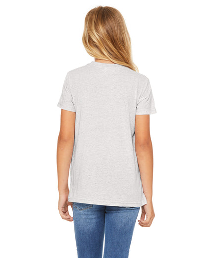 Youth Triblend Short-Sleeve T-Shirt - White Fleck Triblend