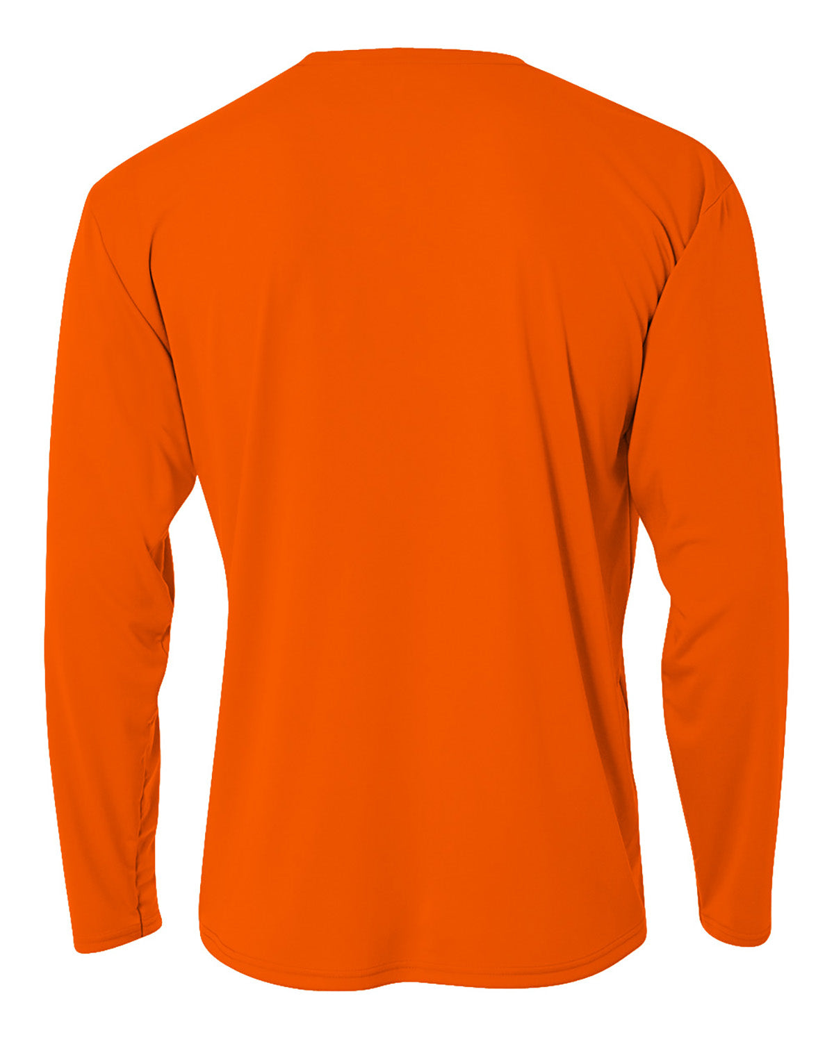Youth Long Sleeve Cooling Performance Crew Shirt - Safetyorange