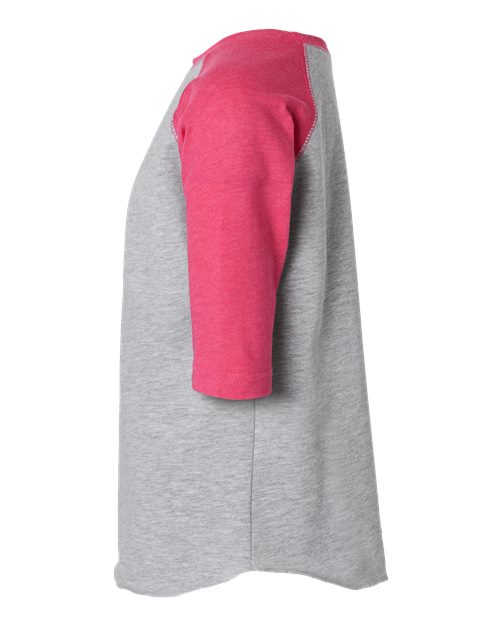 Rabbit Skins 3330 Vintage Heather/ Vintage Hot Pink — direct side