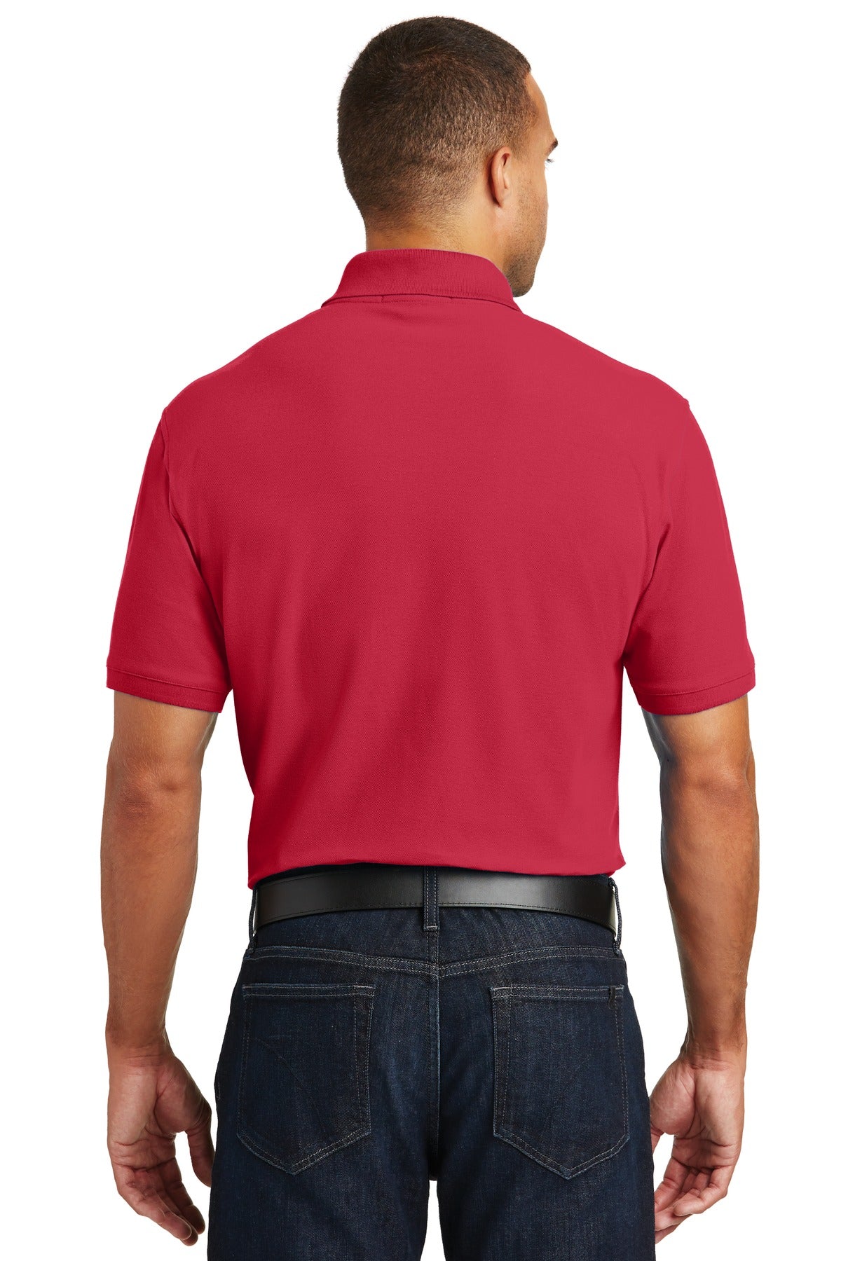 Unisex Core Classic Pique Polo - Rich Red